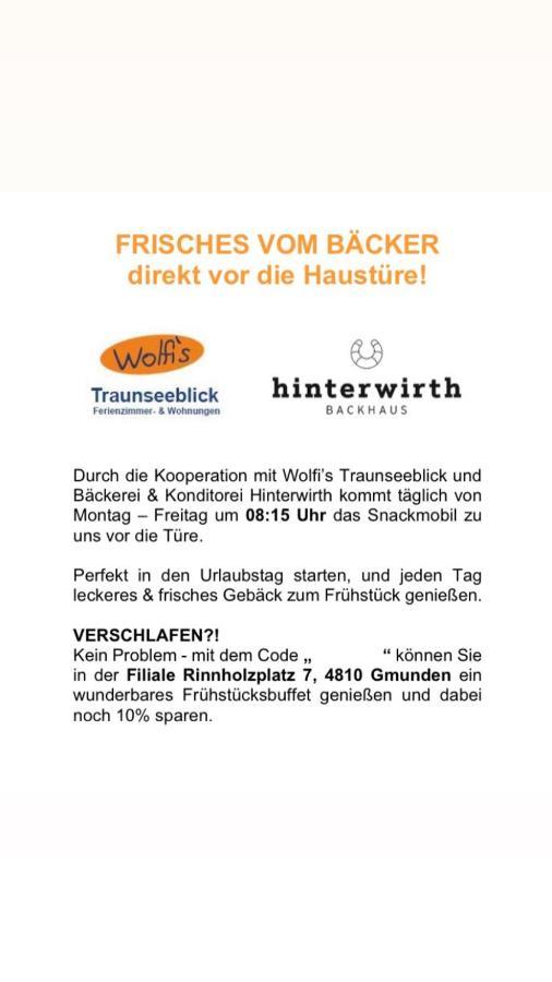 Wolfis Traunseeblick - Mit Kostenlosem Parkplatz Direkt An Der Unterkunft Gmunden Kültér fotó